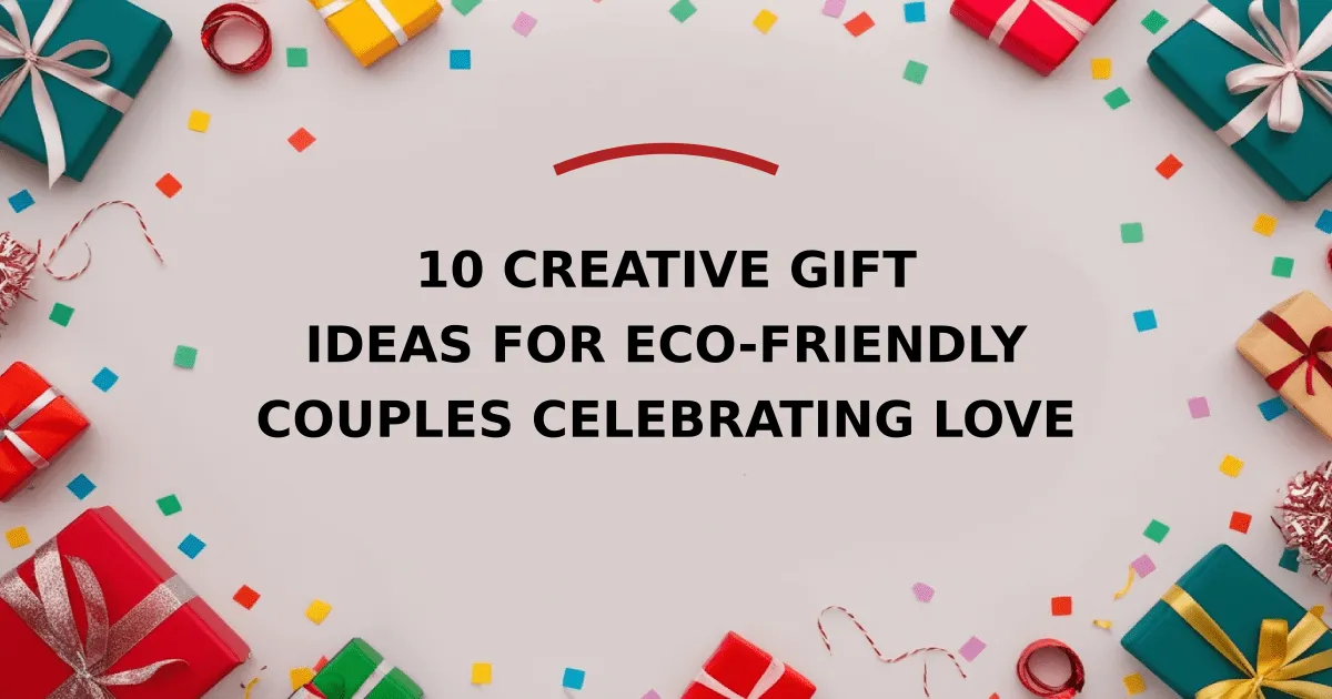 10 Creative Gift Ideas for Eco-Friendly Couples Celebrating Love